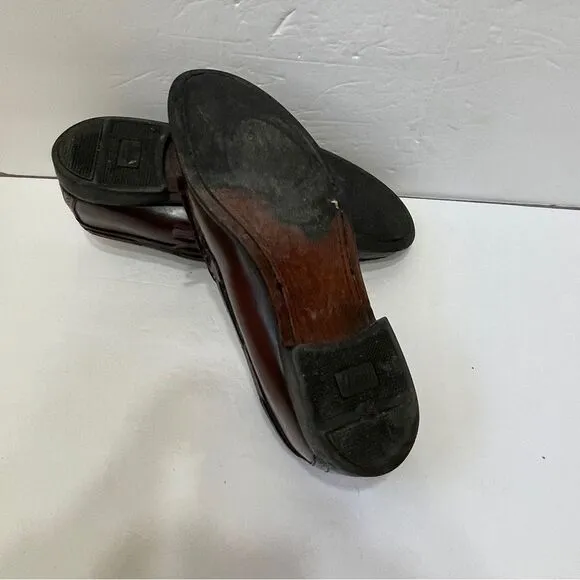 VINTAGE BASS TASSEL LOAFERS IN BROWN LEATHER