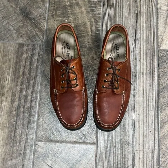 Vintage Eastland Falmouth brown leather lace up loafers