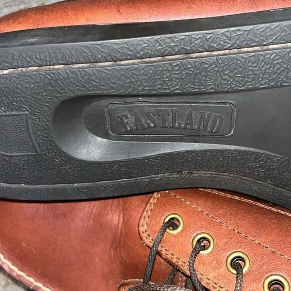 Vintage Eastland Falmouth brown leather lace up loafers