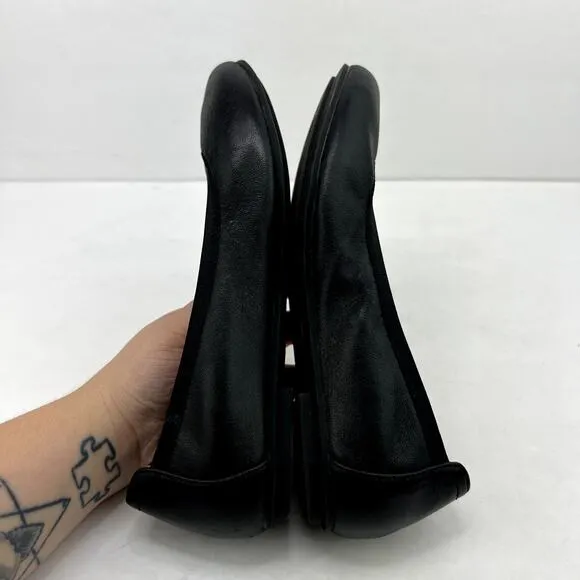 Vionic Caroll Leather Ballet Flats