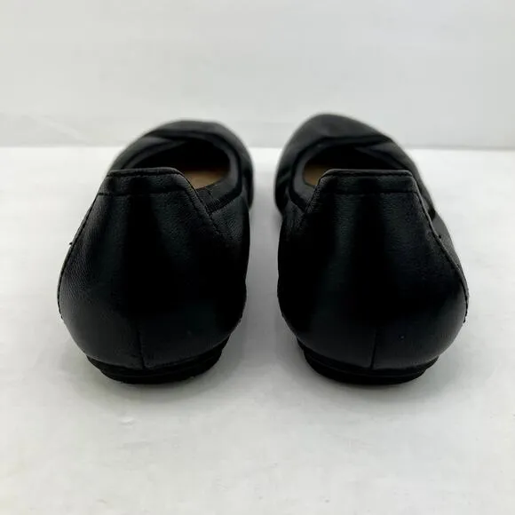 Vionic Caroll Leather Ballet Flats