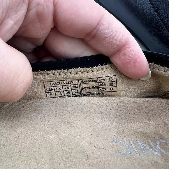 Vionic Caroll Leather Ballet Flats