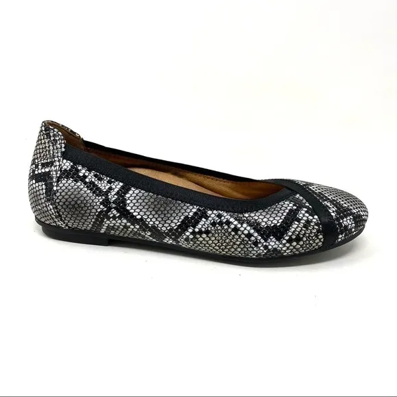 Vionic Spark Caroll Snake Natural Snake flats WIDE