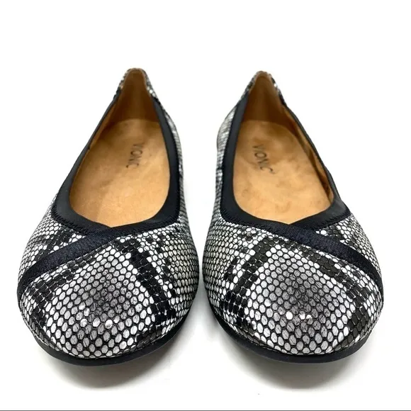 Vionic Spark Caroll Snake Natural Snake flats WIDE