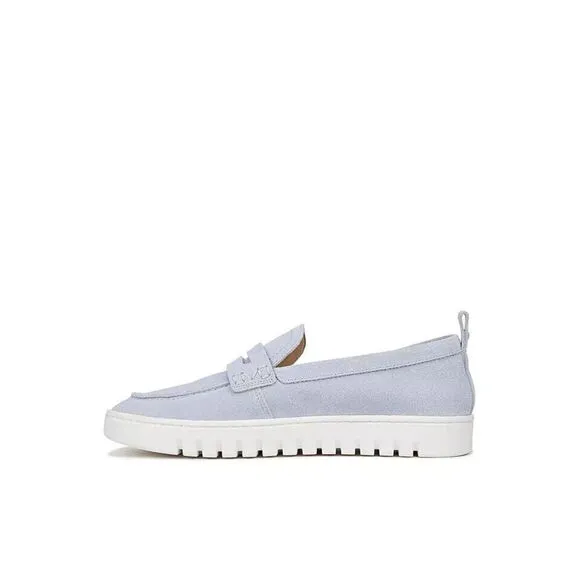 Vionic Uptown I6609L1-402 Sneakers Women's 7.5 Blue Leather Loafers Shoes ERK57