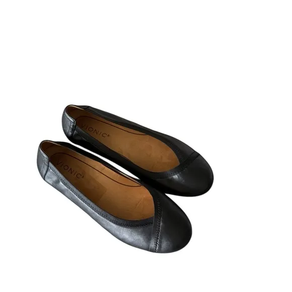 VIONIC Women's Caroll Black Leather