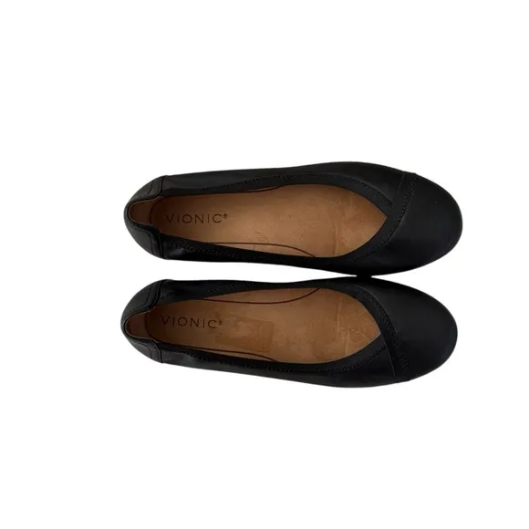 VIONIC Women's Caroll Black Leather
