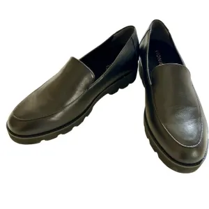 Vionic Women's Kensley Black Nappa Loafers Size 8.5 NWOT Chunky preppy