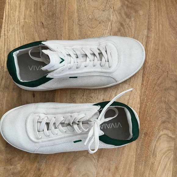 Vivaia Casual Sneakers (V Prime) White Green Size 39