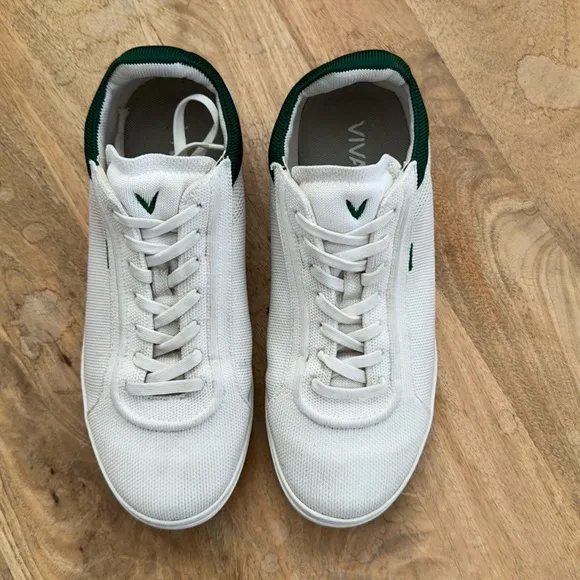 Vivaia Casual Sneakers (V Prime) White Green Size 39