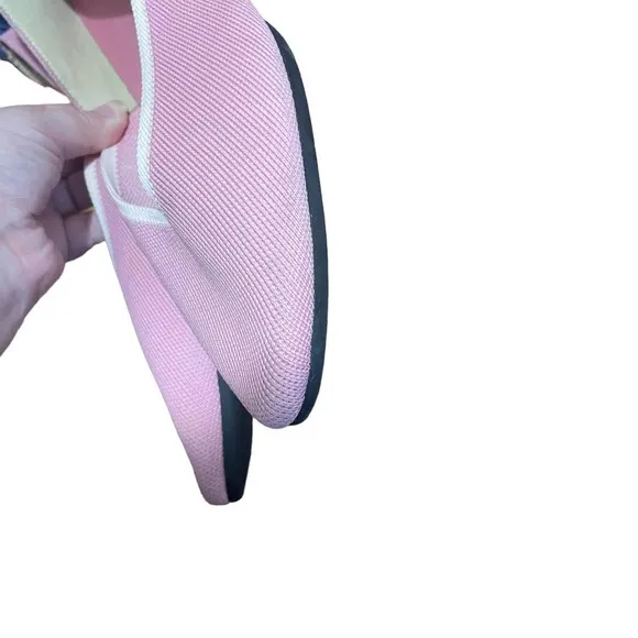 VIVAIA Pink Sustainable Eco Friendly V Shaped Pointed Toe Vienna Flats