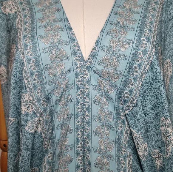 Walker &amp; Wade Santorini Kaftan Sea Mist Size XS