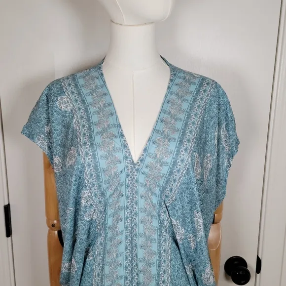 Walker &amp; Wade Santorini Kaftan Sea Mist Size XS