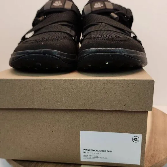Wasted Collective Shoe One Black Sneakers Mens Size 8 US / 41 EU