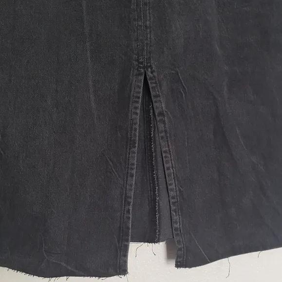 We The Free Elisa Distressed Denim Skirt