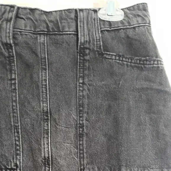 We The Free Elisa Distressed Denim Skirt