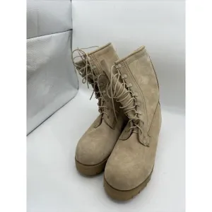 WELLCO Military Combat Boots 08-D-1042 Army Desert‎ Tan VIBRAM Size 9.5 R NEW