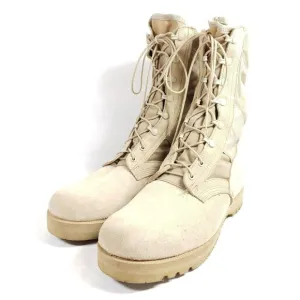 Wellco Military Combat Boots Men's Size 12.5 Reg. Desert Sand Suede Leather