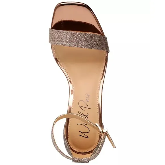 WILD PAIR BETHIE TWO-PIECE DRESS SANDALS BRONZE