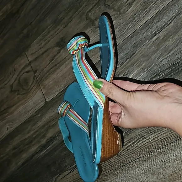 Willi Smith sandals wood block heel flower detail Brazil (i4)