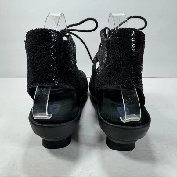 Wolky Black Crash Suede Seminyak Strappy Caged Gladiator Sandals Women’s Size 9