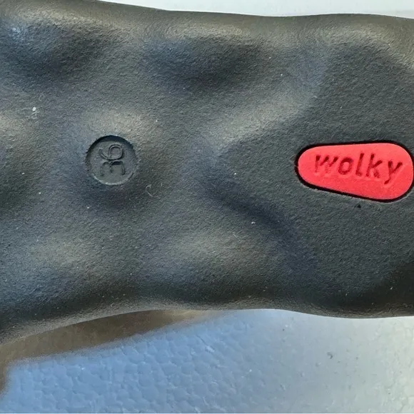 Wolky Women's NWOT Pichu Sandal‎ Croc Embossed size US 5.5 never worn