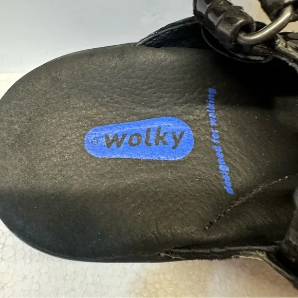 Wolky Women's NWOT Pichu Sandal‎ Croc Embossed size US 5.5 never worn