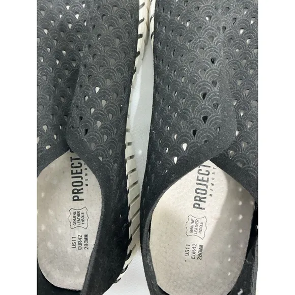 Womans Project Cloud Memory Foam Size 11 Perforated Slip On Platform Sneakers
