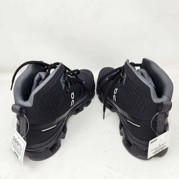 Women's 10.5 ON Cloudrock 2 Waterproof hiking boots Black / Eclipse
