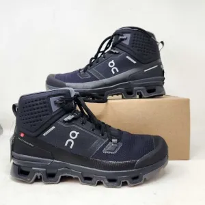 Women's 10.5 ON Cloudrock 2 Waterproof hiking boots Black / Eclipse