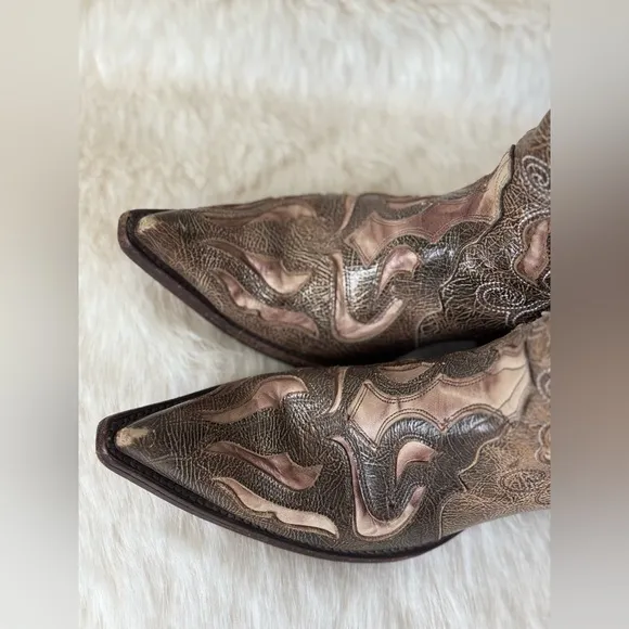 Women's Corral Tabaco Sharpey WesternBoots Sz7.5M  Cowboy Boots