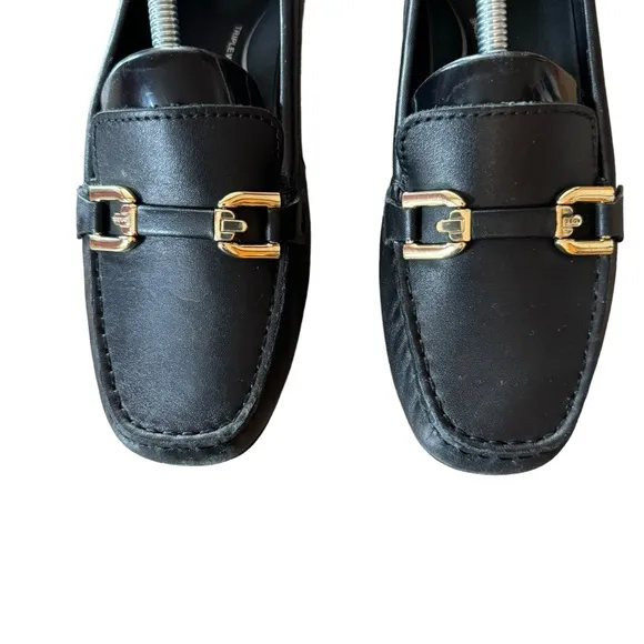 Women’s Geox Respira Size 8 Black Allytah Italian Made Leather Loafers