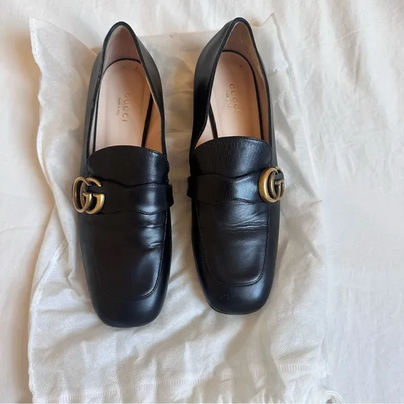 Women’s Gucci Black Leather Loafers