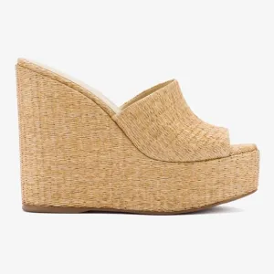 Women's Tan Wedge Sandals