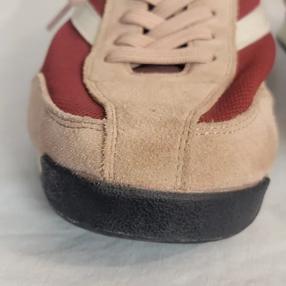 Womens Tretorn Rawlins 2.0 pink maroon suede sneakers size 10