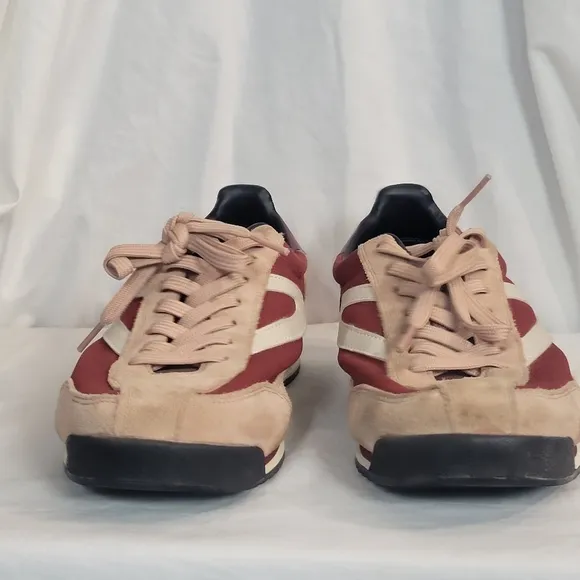 Womens Tretorn Rawlins 2.0 pink maroon suede sneakers size 10