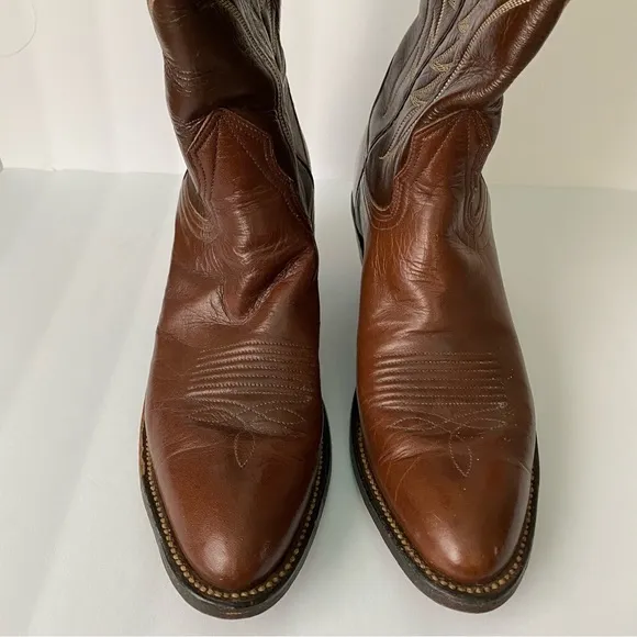 Womens Vintage Brown Cowboy Boots