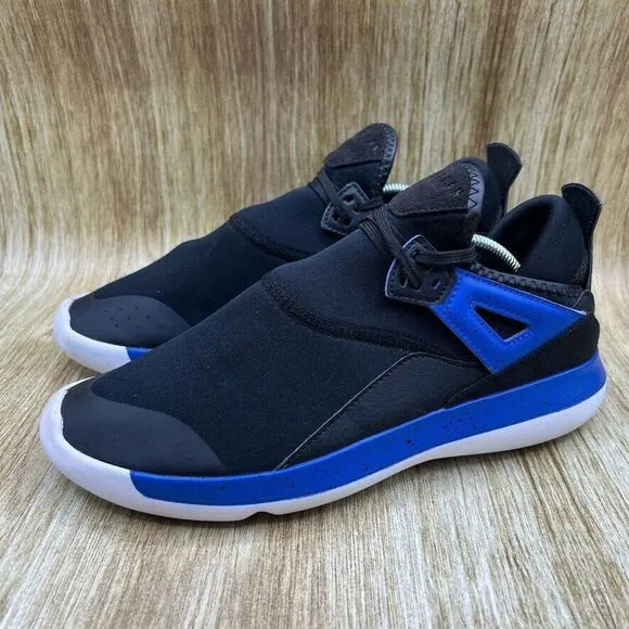 Youth 7Y Women's 8.5 - Nike Air Jordan Fly 89 BG Black‎ Blue Shoes Sneakers
