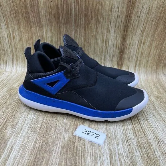 Youth 7Y Women's‎ 8.5 - Nike Air Jordan Fly 89 BG Black Blue Shoes Sneakers