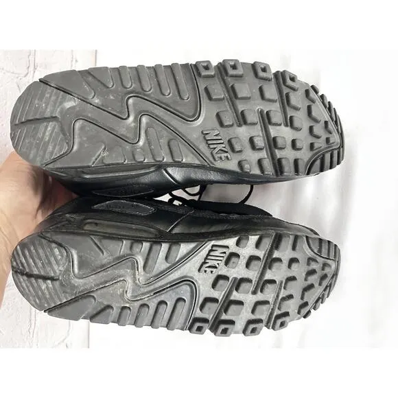 Youth Nike Air Max 90 LTR Triple Black 5Y