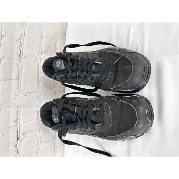 Youth Nike Air Max 90 LTR Triple Black 5Y