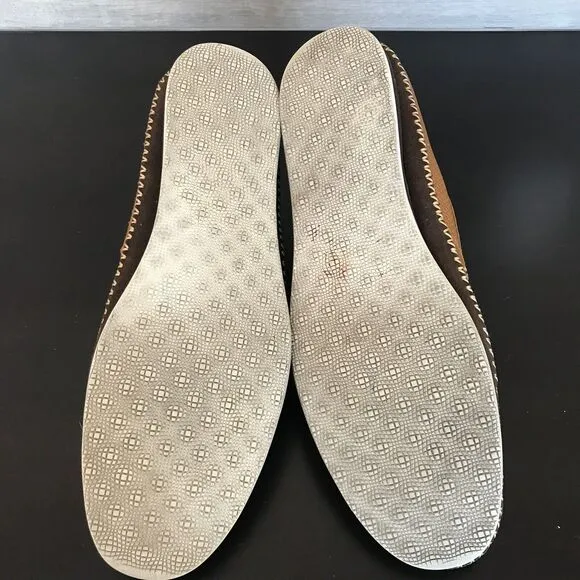 Zanzara Merz Cognac CamPerforated Leather Slip On Loafer Shoes Men’s 9.5