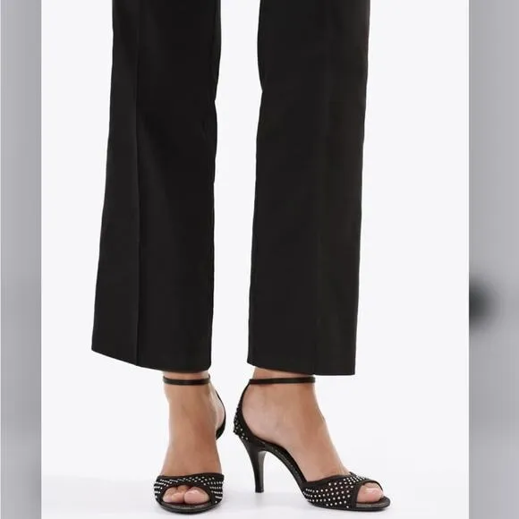Zara Black RHINESTONE HEELED SANDALS LIMITED EDITION
