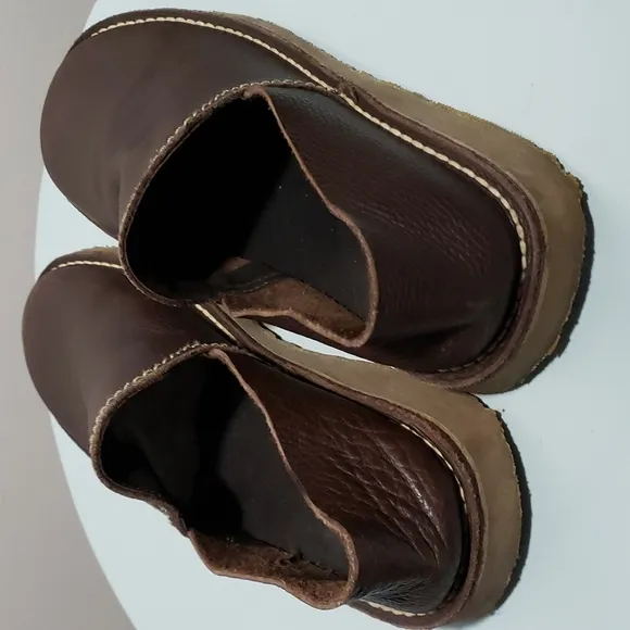 Zara Crepe Sole Brown Textured Leather Loafer Shoes Size 44EU, 11 US