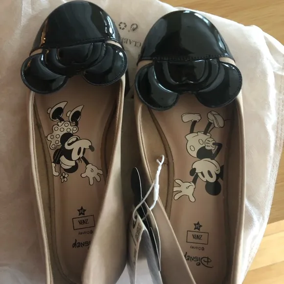 Zara kids Minnie Mouse ballet flats Disney NWT