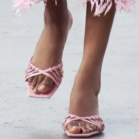 ZARA Leather Sandals NWT