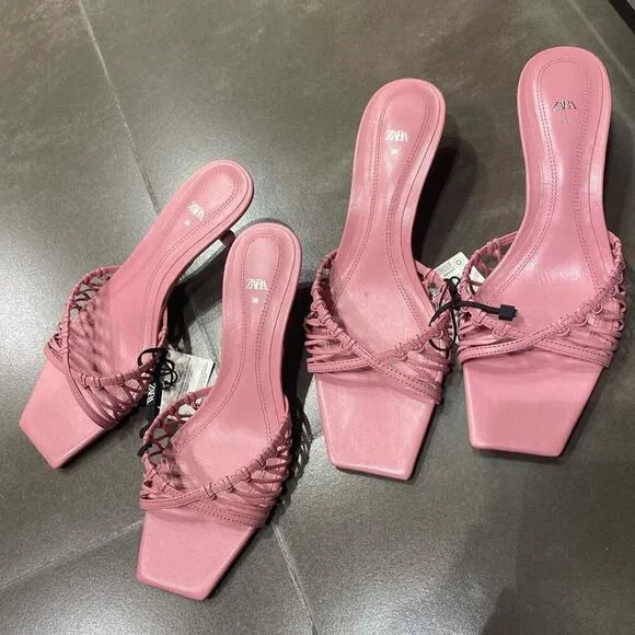 ZARA Leather Sandals NWT