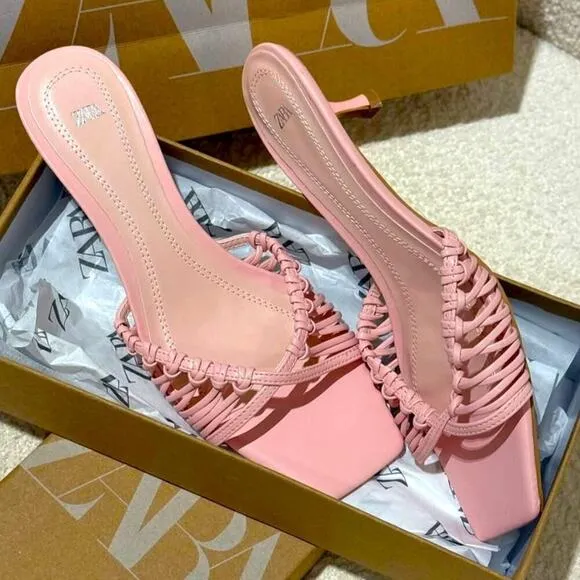 ZARA Leather Sandals NWT