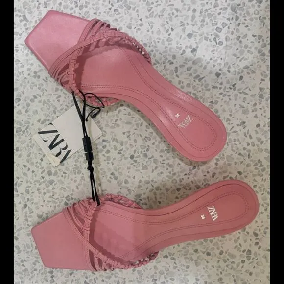 ZARA Leather Sandals NWT