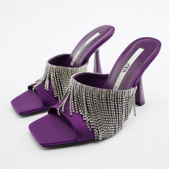 ZARA Square Toe Heels